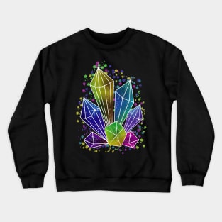 Galaxy Crystals Crewneck Sweatshirt